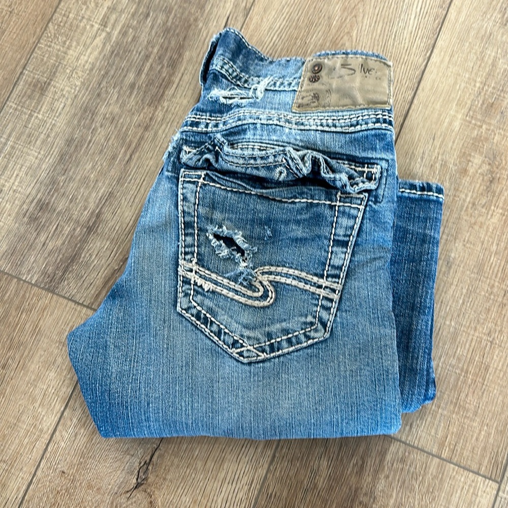 Silver jeans